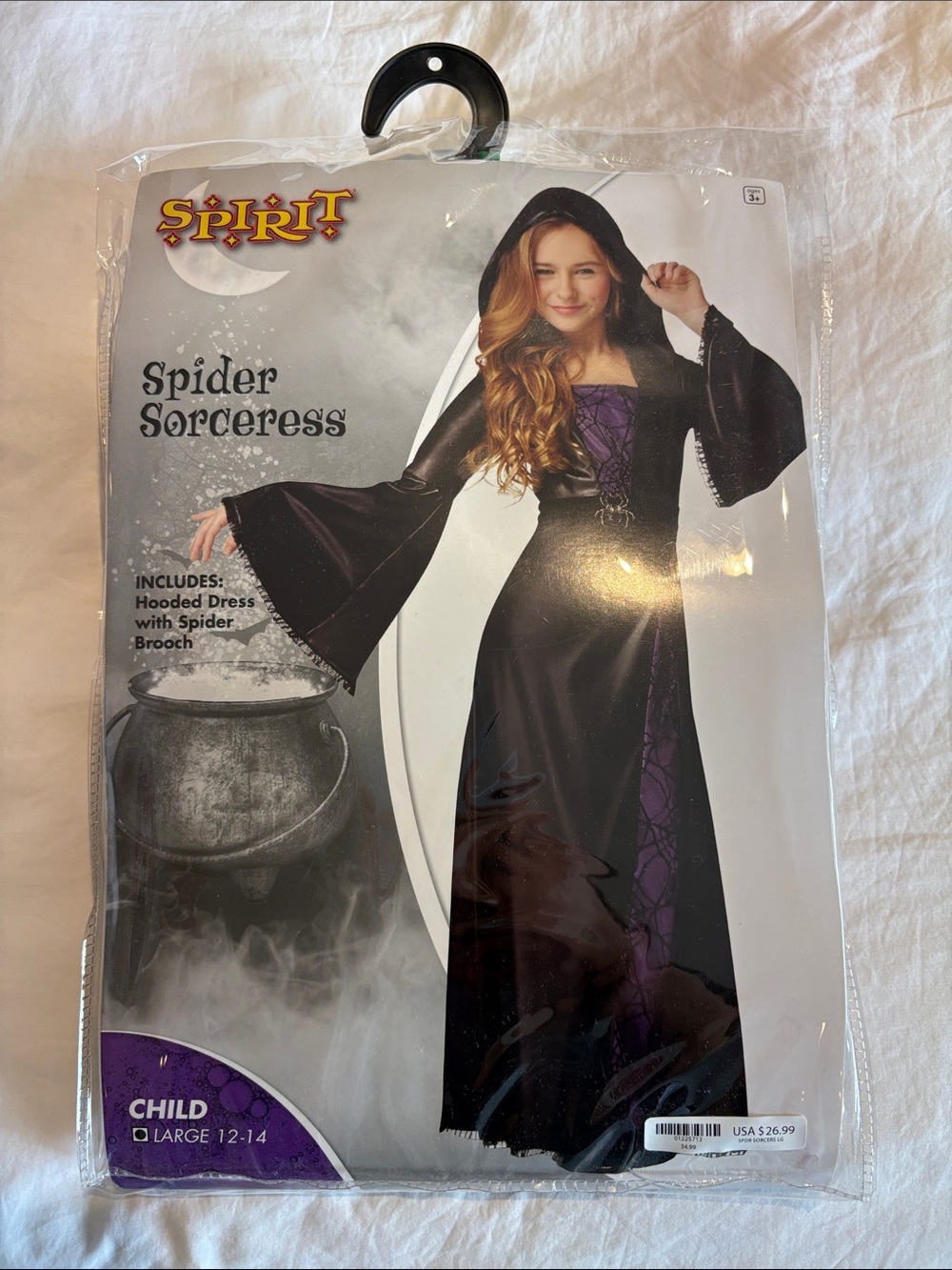 Spirit Spider Sorceress Hooded Dress - child Large (12-14)